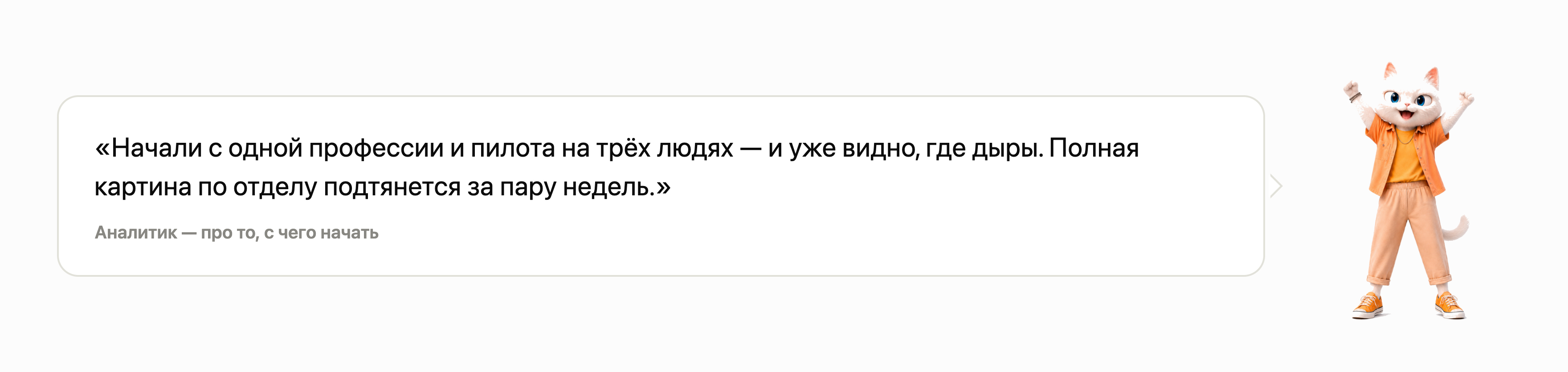Комикс: довольный кот-аналитик — начали с пилота на трёх людях, и уже видно, где дыры
