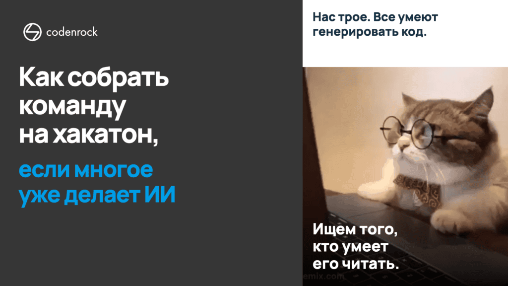Как собрать команду на хакатон, если многое уже делает ИИ