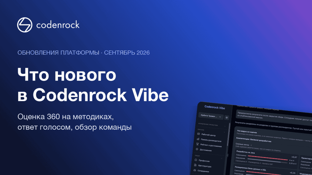 Что нового в Codenrock Vibe: обзор сентября